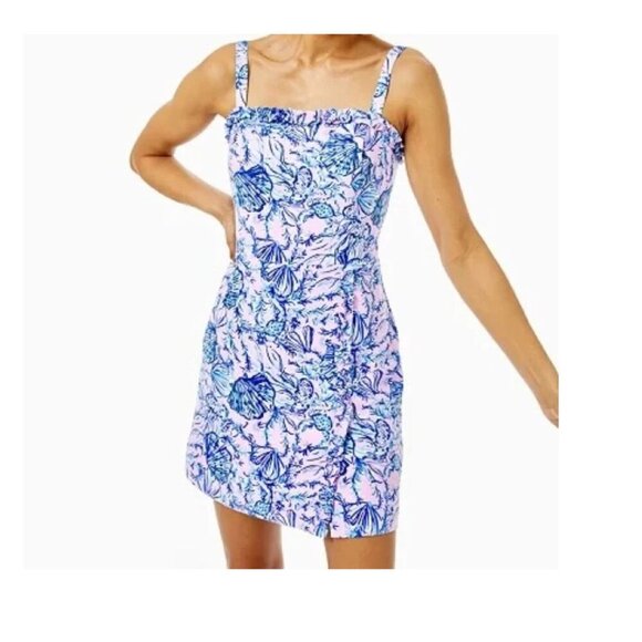 Lilly Pulitzer Zenon Ruffle Romper Magnolia Lilac “A Little Jelly” 6 EUC - Picture 2 of 15